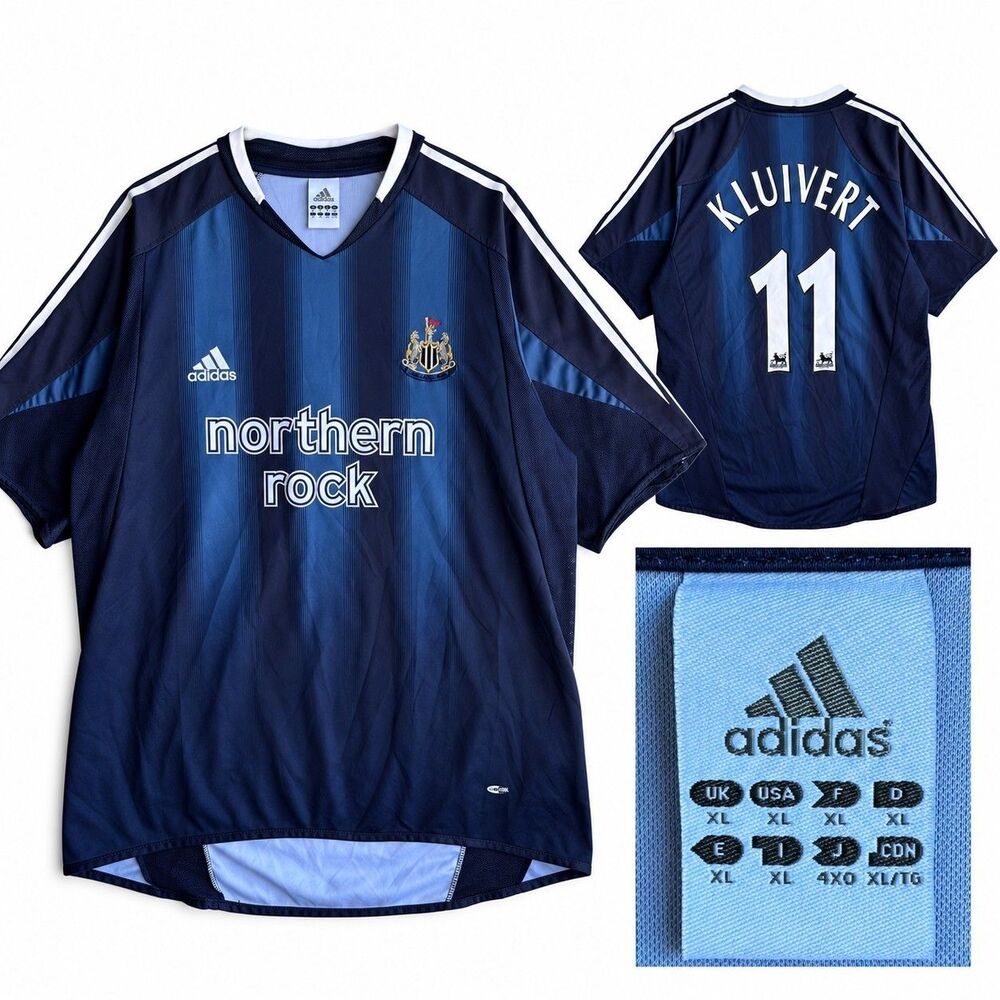 04/05 Away Adidas Newcastle United Jersey Navy Football Soccer Men’s Size XL